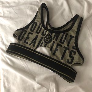 Doughnuts and Deadlifts Sports Bra